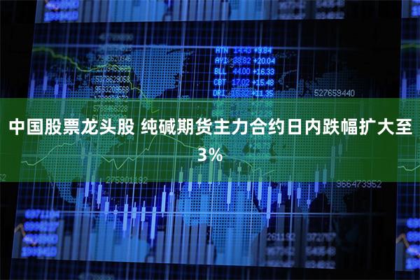 中国股票龙头股 纯碱期货主力合约日内跌幅扩大至3%