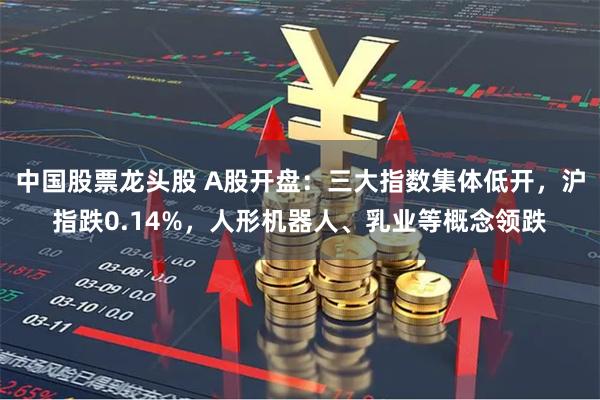 中国股票龙头股 A股开盘：三大指数集体低开，沪指跌0.14%，人形机器人、乳业等概念领跌